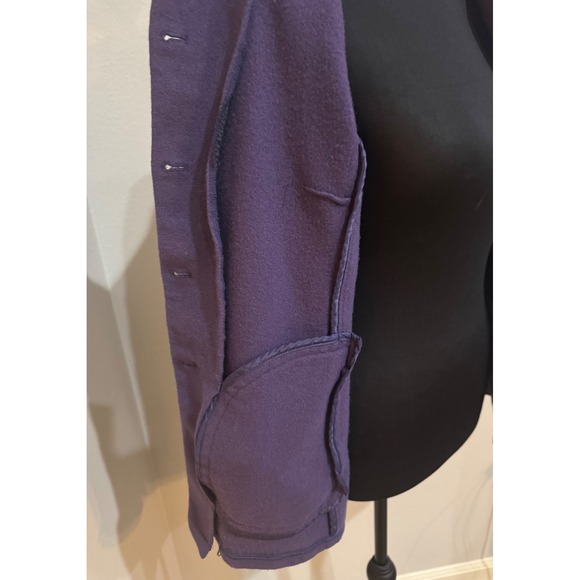Bogner wool Jacket‎ Coat Collared Button Up Purple vintage - Picture 12 of 14